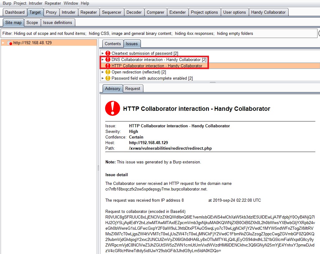 Muestra de los puntos detectados gracias a "Handy Collaborator"